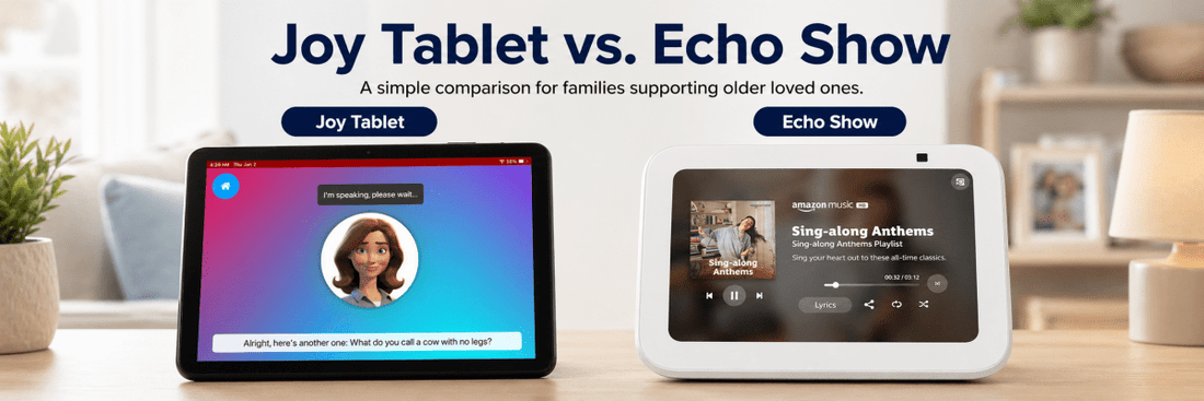 Joy Tablet vs. Amazon Echo Show: 2026 Comparison - ONSCREEN, Inc.