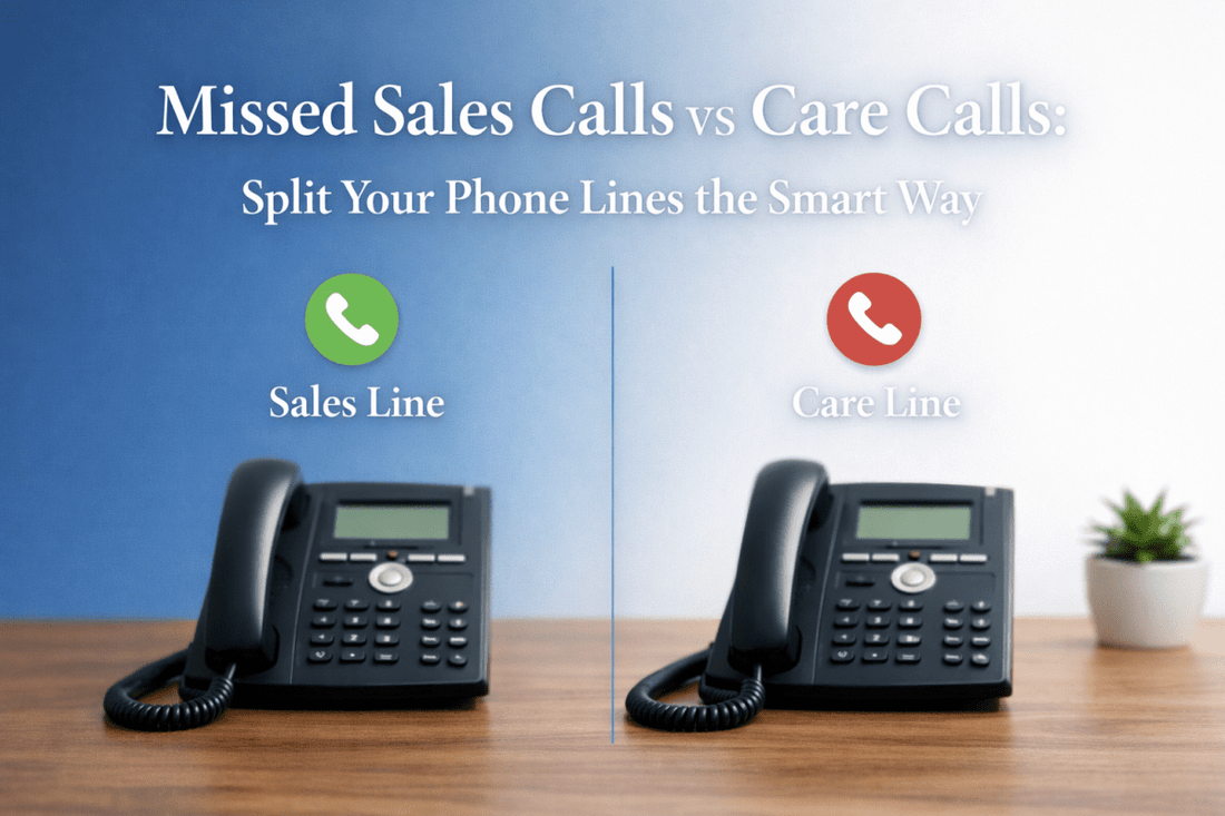 Missed Sales Calls vs Care Calls: Split Your Phone Lines the Smart Way - ONSCREEN, Inc.