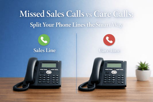Missed Sales Calls vs Care Calls: Split Your Phone Lines the Smart Way - ONSCREEN, Inc.