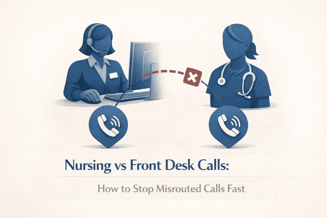 Nursing vs Front Desk Calls: How to Stop Misrouted Calls Fast - ONSCREEN, Inc.